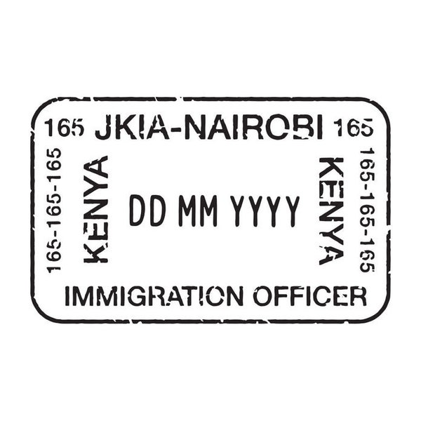 Kenya - Passport Stamp Decal