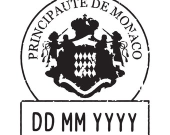 Monaco - Passport Stamp Decal