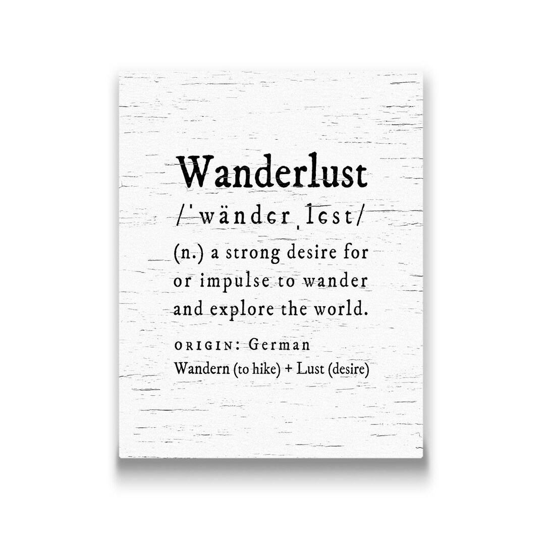 Wanderlust Canvas Wall Art Etsy