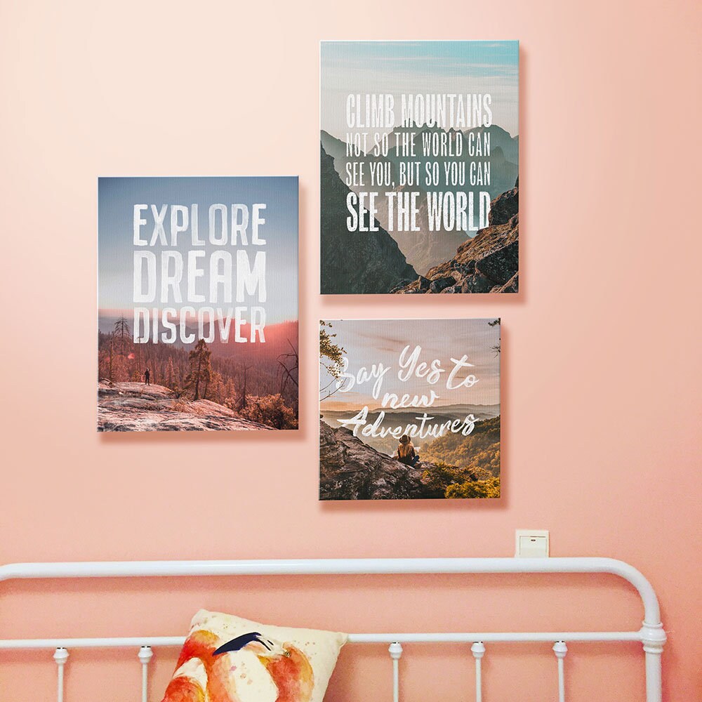Explore Dream Discover Canvas Wall Art | Etsy
