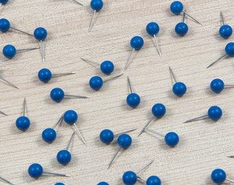 Map Push Pins: Deep Blue - Matte Finish