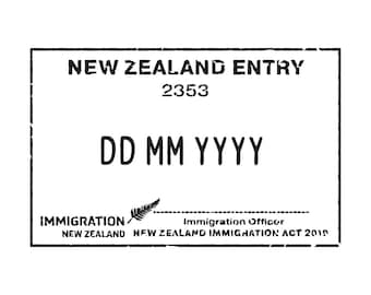 New Zealand - Passport Stamp Decal