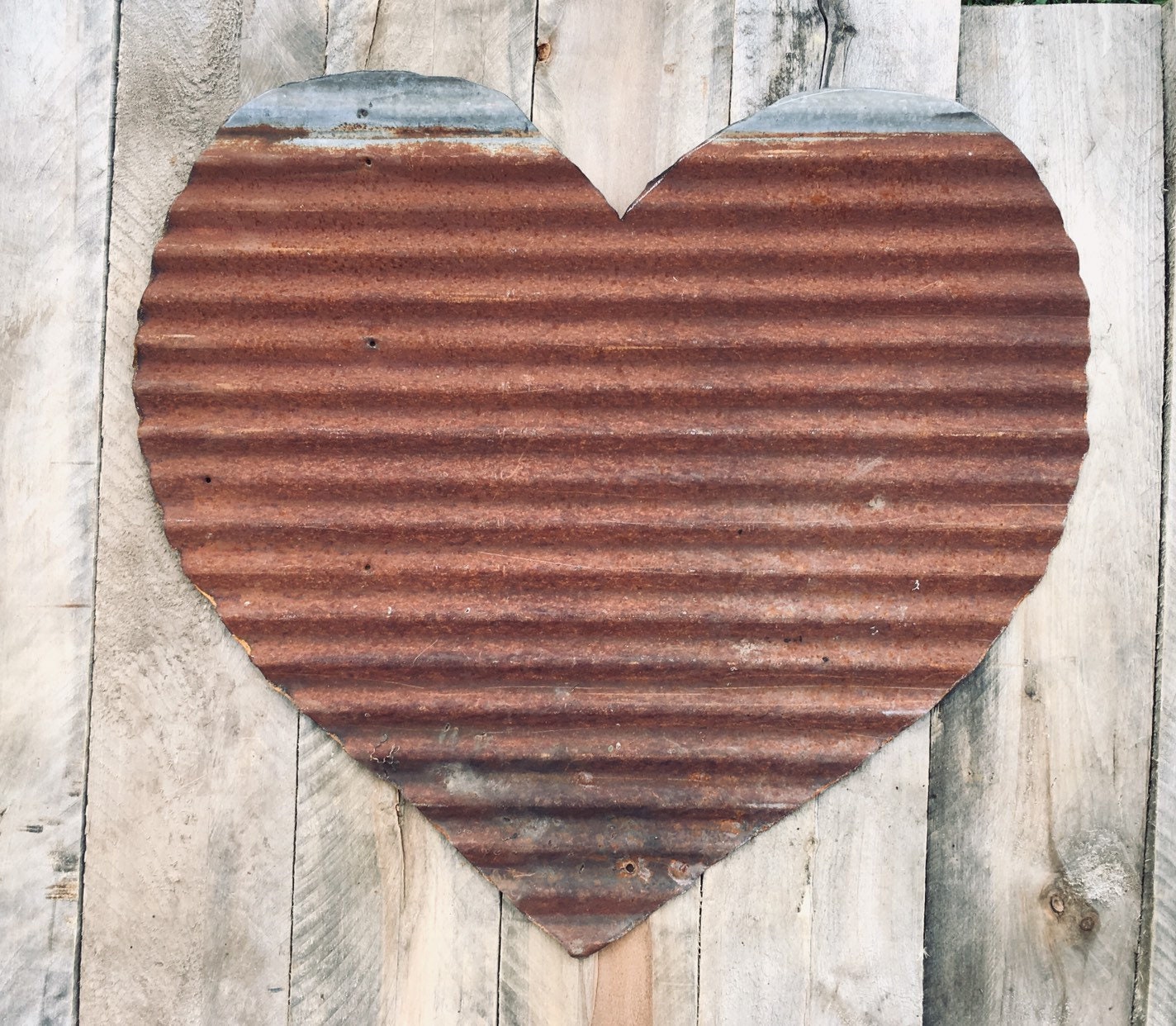 Large Tin Heart Etsy