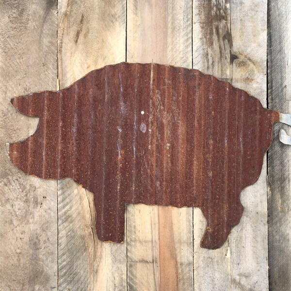 Corrugated Large Tin Pig