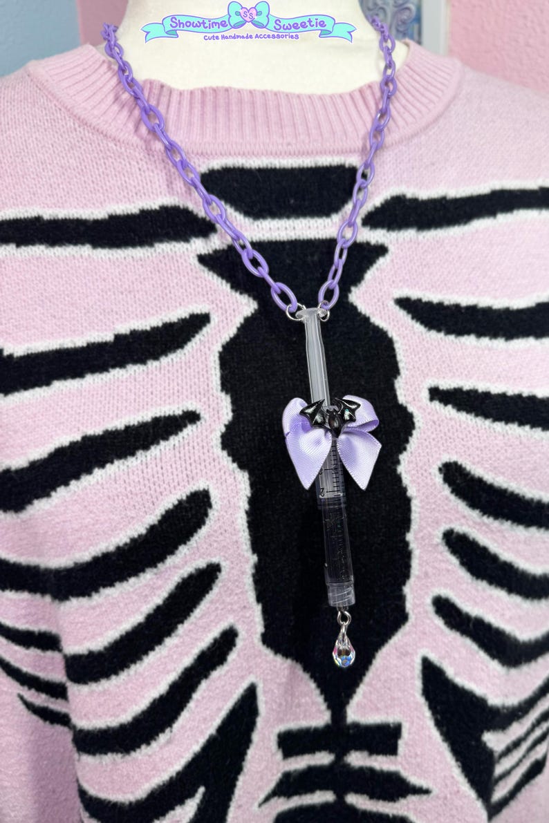 Spooky Syringe Necklace - Etsy
