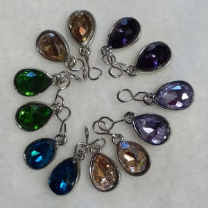 Crystal earrings for dolls like American girl or like sized dolls