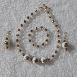 Christmas Doll Necklace, Bracelet and earrings*** set to fit American Girl Dolls or any 18inch similar sized doll