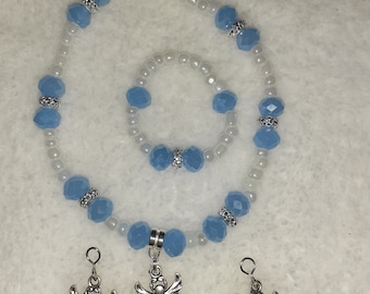 Christmas Doll Necklace, Bracelet and earrings*** set to fit American Girl Dolls or any 18inch similar sized doll