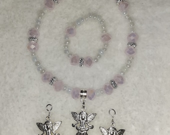 Christmas Doll Necklace, Bracelet and earrings*** set to fit American Girl Dolls or any 18inch similar sized doll