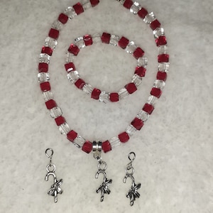 Christmas Doll Necklace, Bracelet and earrings*** set to fit American Girl Dolls or any 18inch similar sized doll
