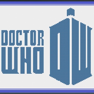 Doctor Who inspired Cross Stitch Pattern