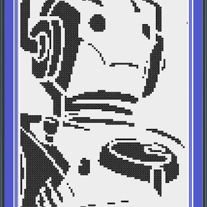 Cyberman inspired Cross Stitch Pattern