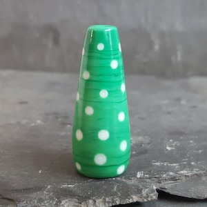 Spotty Glass Light Pull Polka Dotty Collection Fan Pull, Cord Pull Green