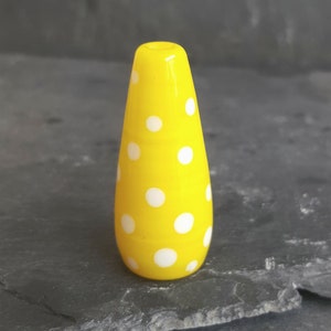 Spotty Glass Light Pull Polka Dotty Collection Fan Pull, Cord Pull Yellow