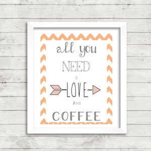 Printable Love and Coffee