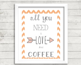 Printable Love and Coffee