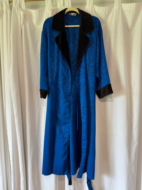 Vintage Victoria Secret Cobalt Blue Robe