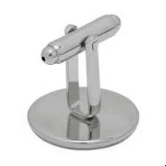Glass Picture Cufflinks STAG Silver Plated Art Print Photo AM2