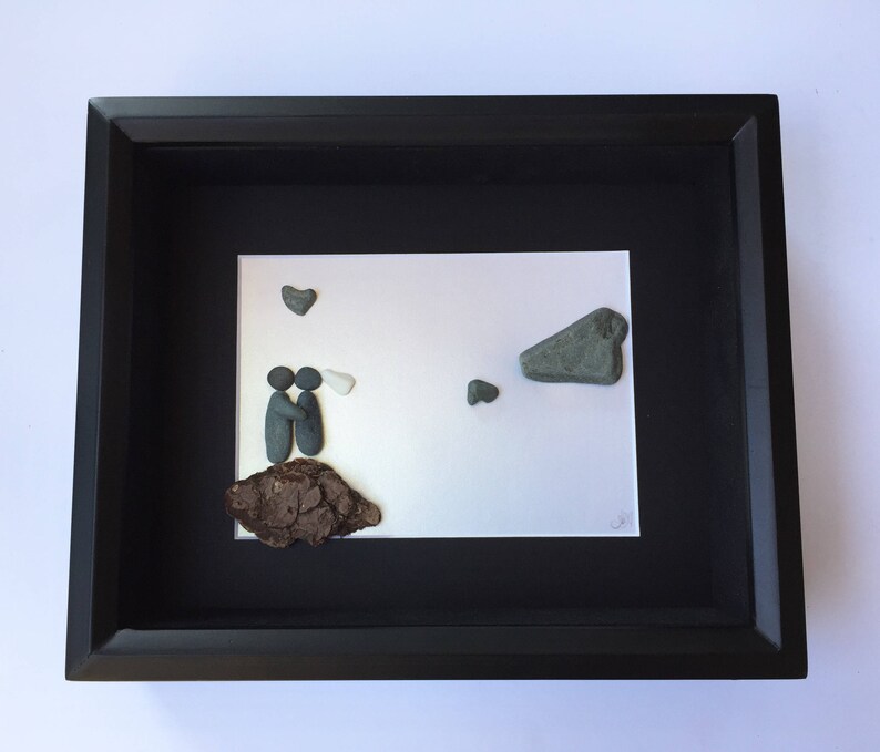 Beach Wedding Gift Bridal Shower Gifts Unique Couple S Nautical Pebble Art Coastal Weddings For Husband Wife Personalized Love