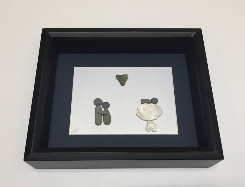 Baby Shower Gifts Modern Baby Nursery Art New Baby Gift Pebble Art Baby Gift Baby Shower Gift Home Decor Unique Nursery New Mom Handmade Art