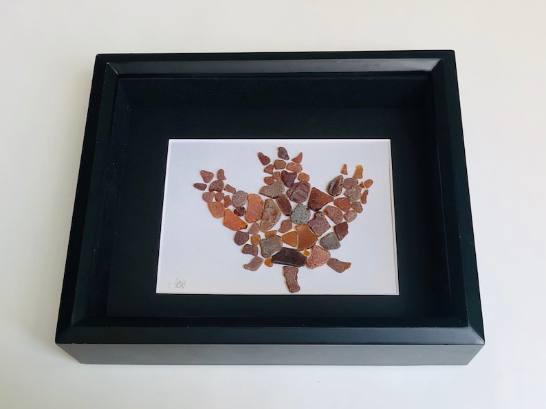 Made in Canada Canadian Art Beach Glass Maple Leaf West Coast Etsy