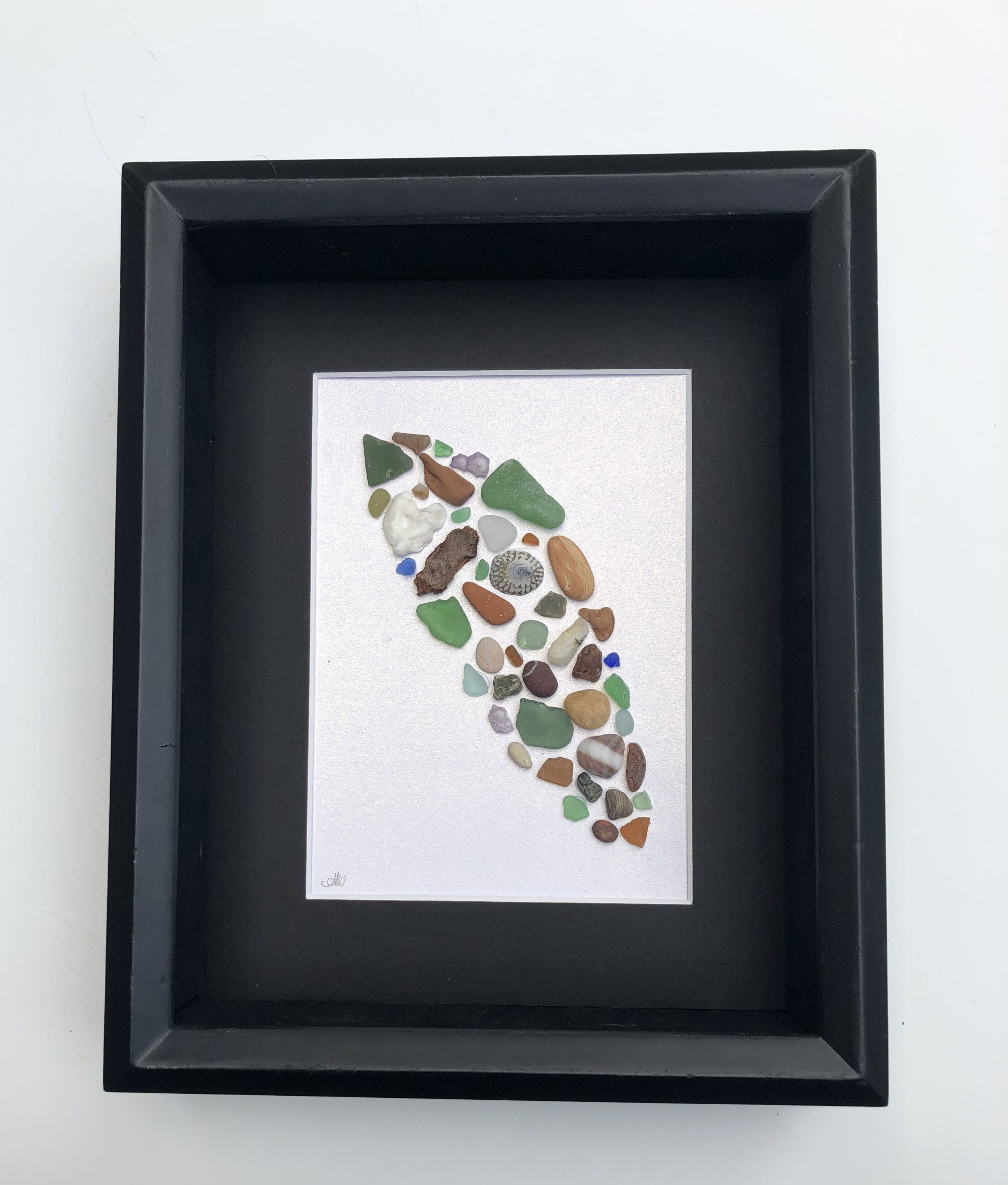 Art & Collectibles Mixed Media & Collage Sea Glass Art Vancouver Island Laundry room Decor