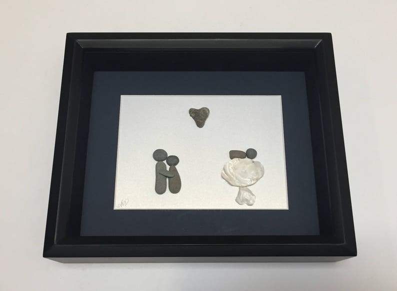 Baby Shower Gifts Modern Baby Nursery Art New Baby Gift Pebble Art Baby Gift Baby Shower Gift Home Decor Unique Nursery New Mom Handmade Art