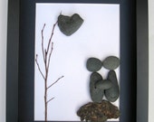 Unique Christmas Gift- Personalized COUPLE Gift- SticksnStone Designs- Pebble Art Christmas Gift -  Pebble Art - Love Gifts