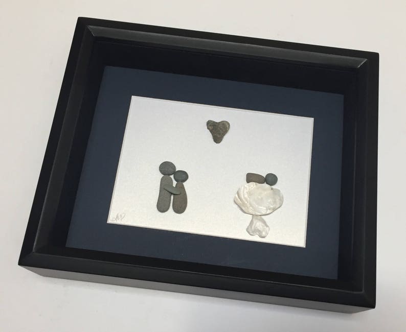 Baby Shower Gifts Modern Baby Nursery Art New Baby Gift Pebble Art Baby Gift Baby Shower Gift Home Decor Unique Nursery New Mom Handmade Art