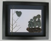 Personalized Gift For Family - Pebble Art Family - Personalized Stone Family Gift - Customized Family Home Decor -SticksnStone Family