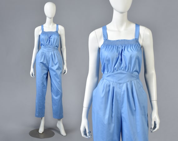 Alanna 1980s Periwinkle Jumpsuit