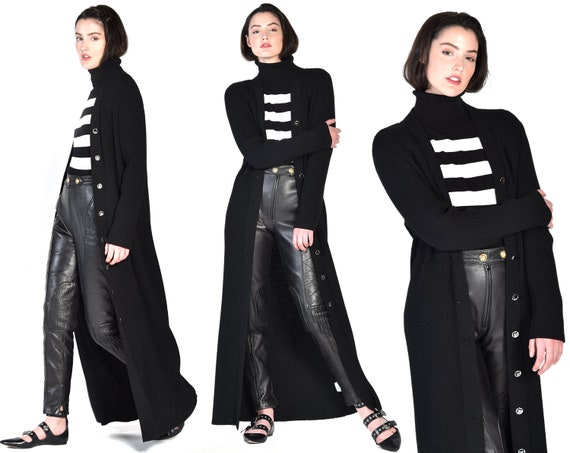 long black duster cardigan