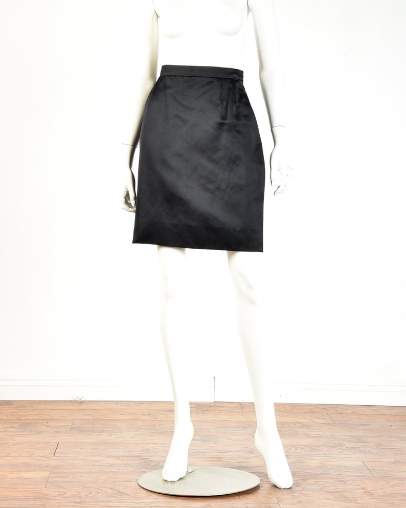 Yves Saint Laurent 1980s Silk Mini Skirt S/M - Etsy