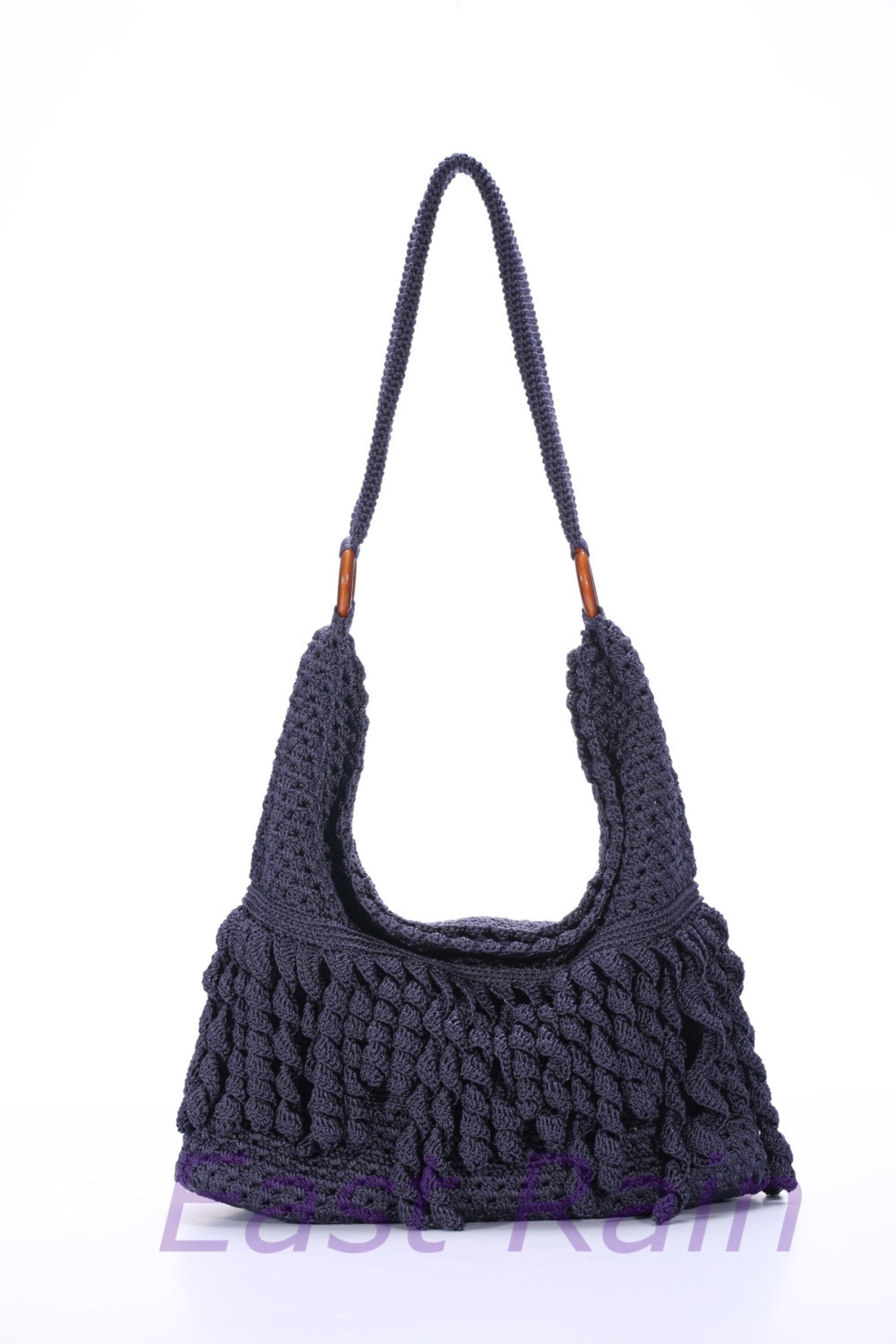 Crochet bag blue bag crochet purse fringe bag fringe purse | Etsy