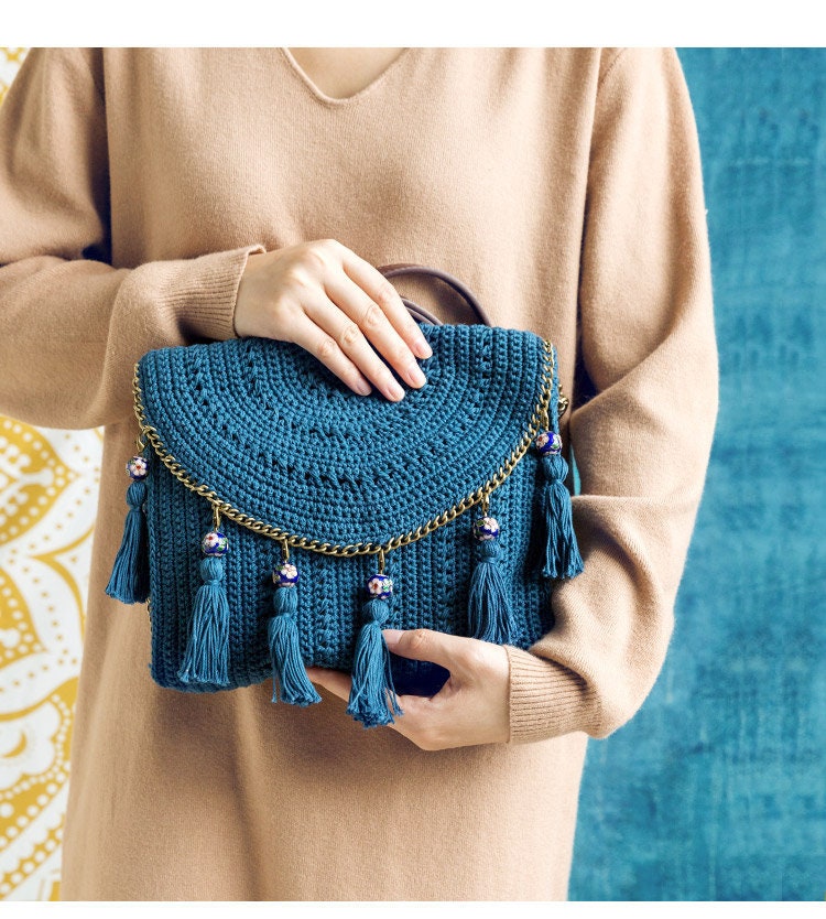 Crochet Bag Crochet Crossbody Bag Crochet Should Bag Woman Bag Etsy