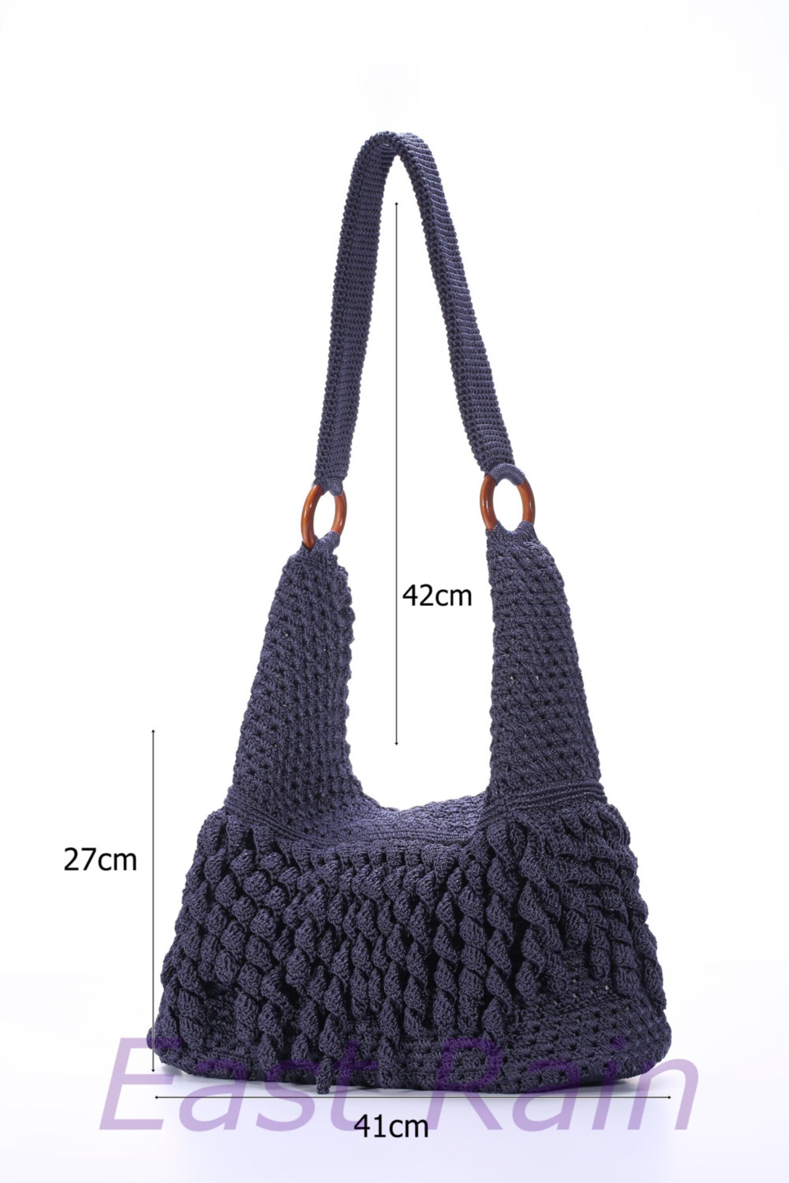 Crochet bag blue bag crochet purse fringe bag fringe purse | Etsy