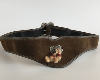 Stylish vintage faux leather and suede Grommet Belt with lace ties Vintage 1970s Canvas and Suede Grommet Belt Selected by  main image 4