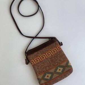 Myra Marvel Hair On Cowhide Small Crossbody Bag - Brown & White Western Style Purse With Adjustable Strap, Zippered Pocket - View #3