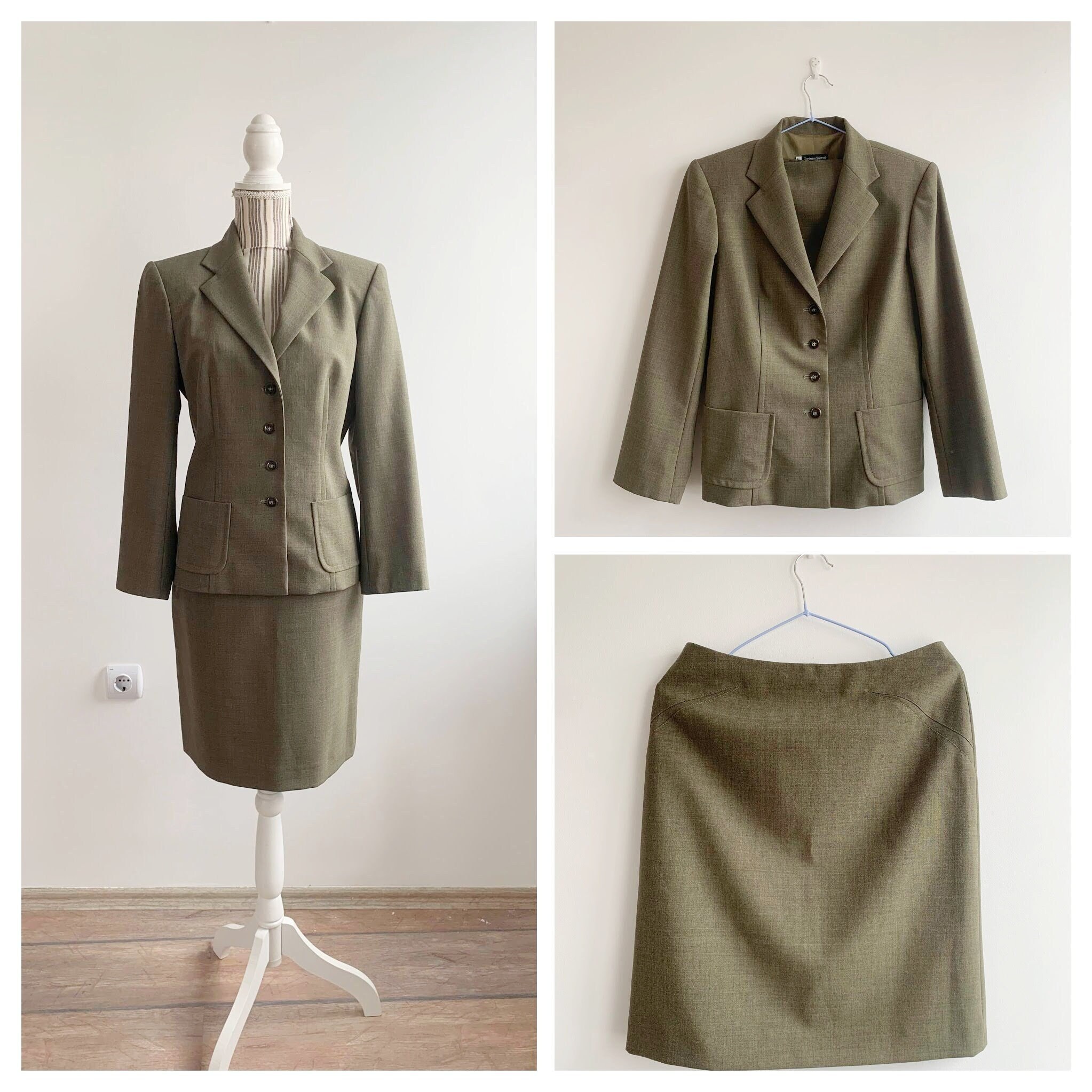 【VINTAGE】Setup suits Green Japanvintage il_1080xN.6293000199_ekvd.jpg