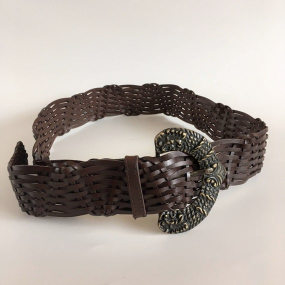 Ceinture large tressée hot sale femme