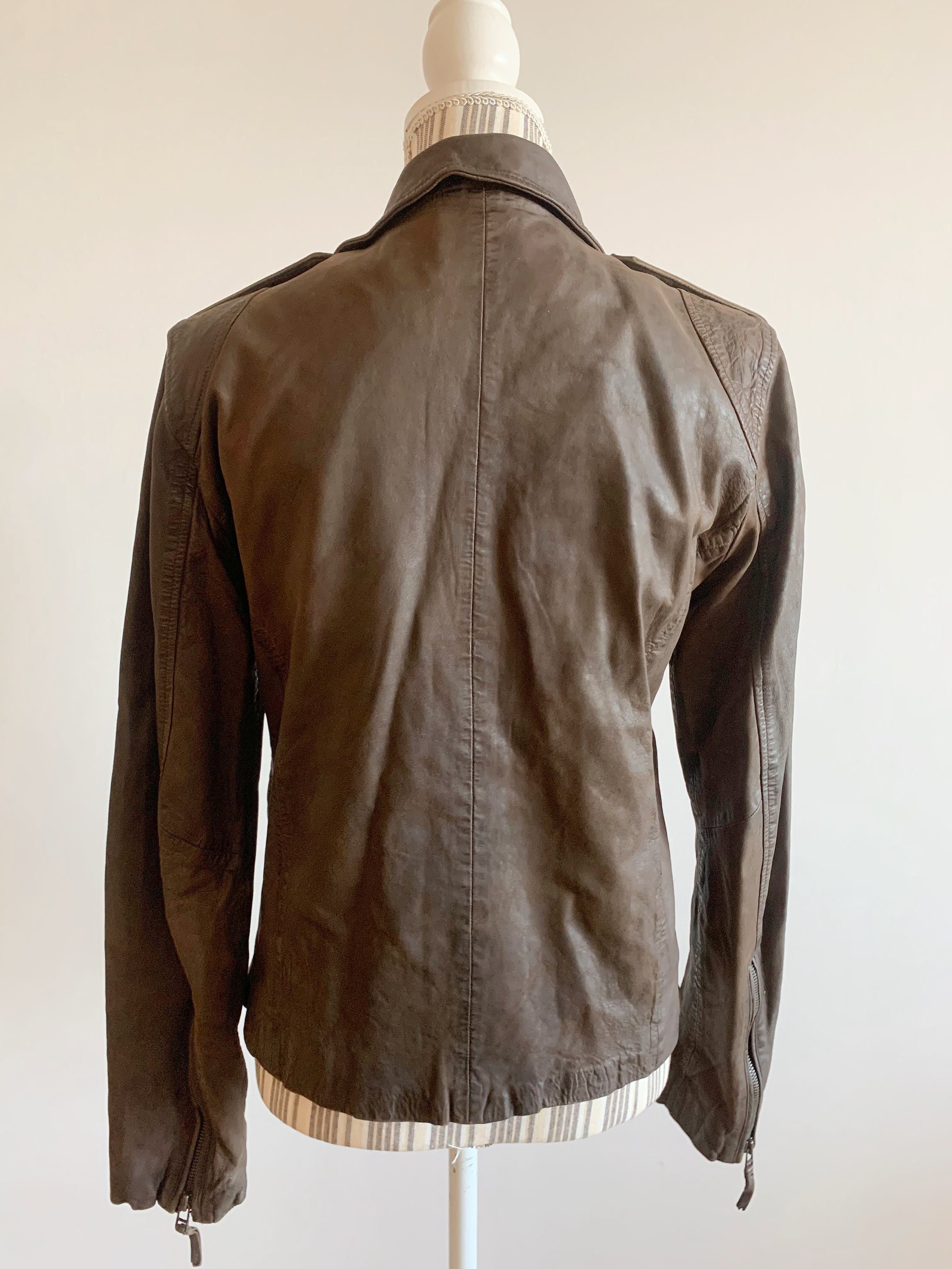 ジャケット・アウター 80s real leather jacket a-2 brown y2k 61WjEdfcaML._AC_SX425_.jpg