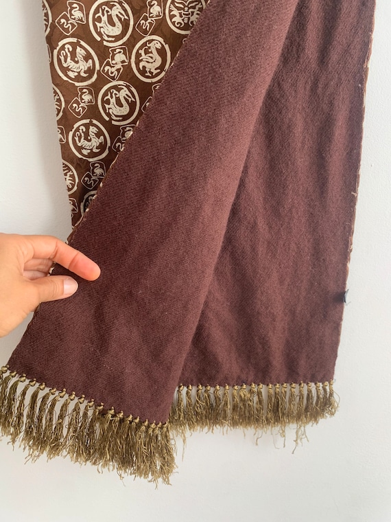 小物 vintage brown mesh design muffler sullen vintage brown mesh design muffler sullen 小物