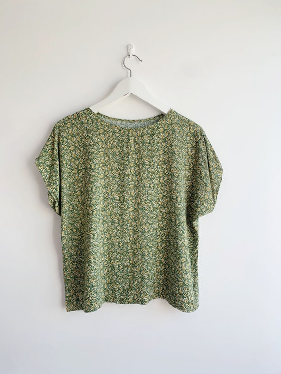 Women's Oversized Short Sleeve Blouse, Summer Flo… - image 7