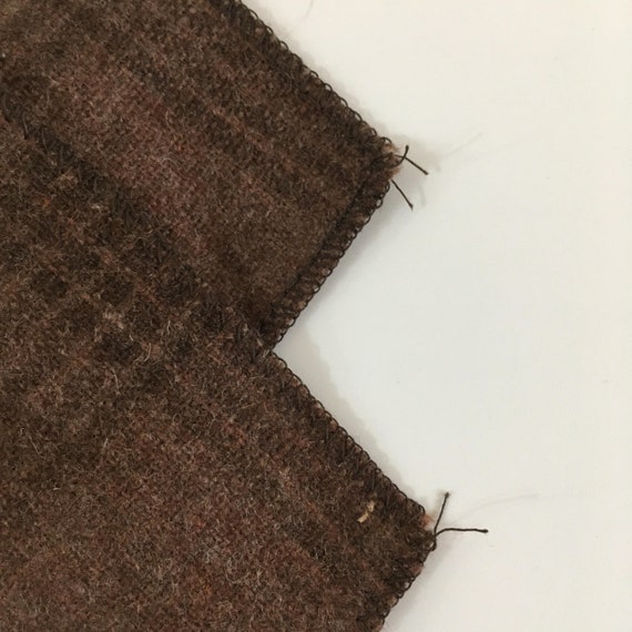 Vintage Thin Wool Scarf, Mens Plaid Scarf, Long C… - image 10