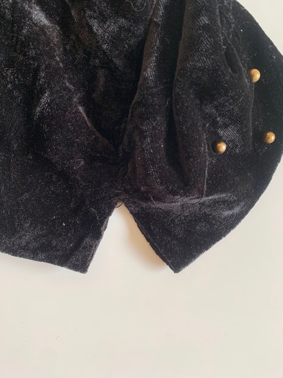 RESERVED For Mon, Vintage Black Velvet Hat for Wo… - image 10
