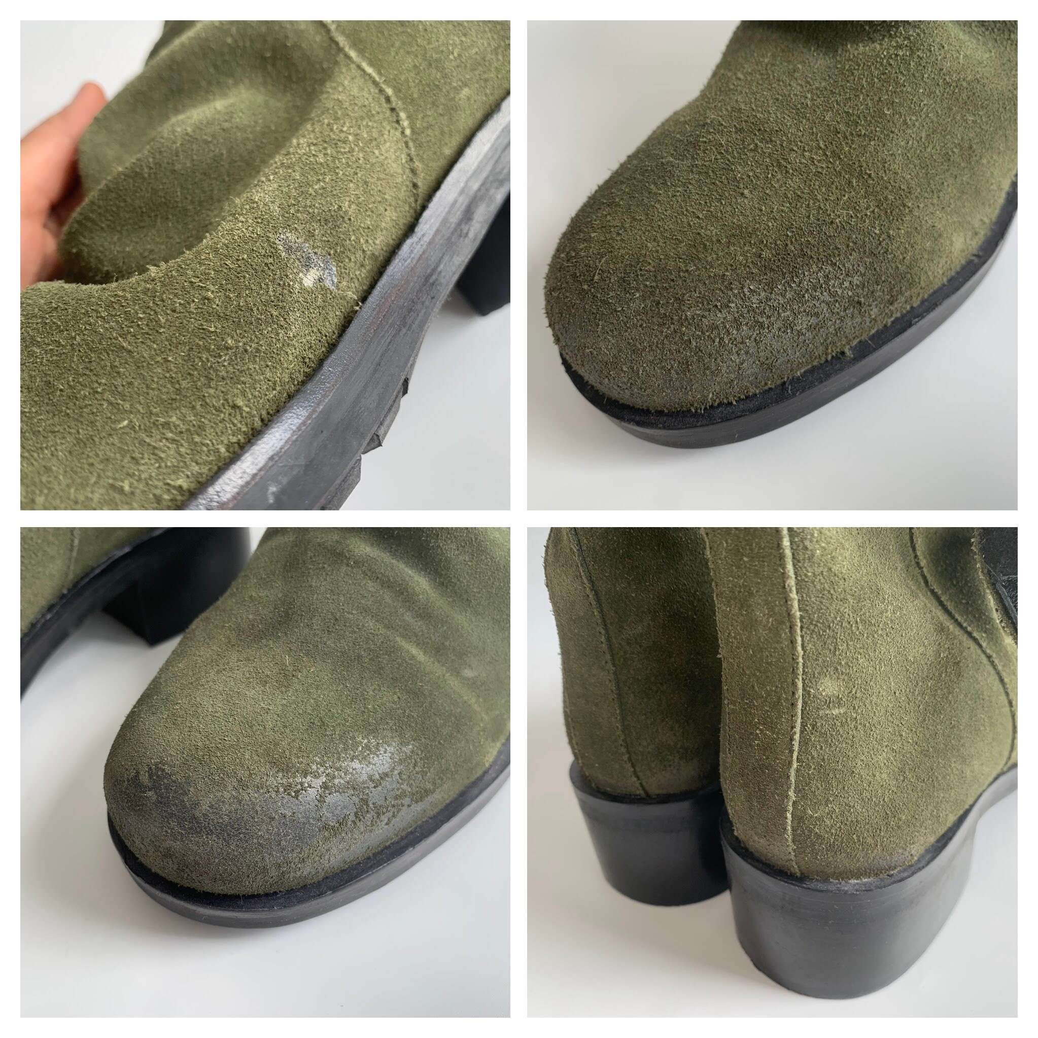 【COLOR iN ID】suede ankle boots Anderson Bean Men's Stone Waxy Grey Kudu & Black Suave Top