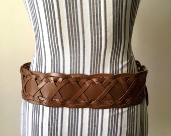 VIP【関税送料無料】希少 FEDERICA TOSI BROWN LEATHER BELT Federica Tosi Belt - Size S