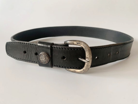 Black Leather Waist Belt for Women, Simple Leather Jeans Belt, Minimalist Plain Leather Belt, Vintage 90s Simpe Preppy Waist Cincher,