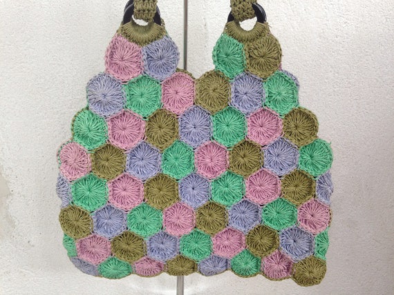 crochet hexagon bag