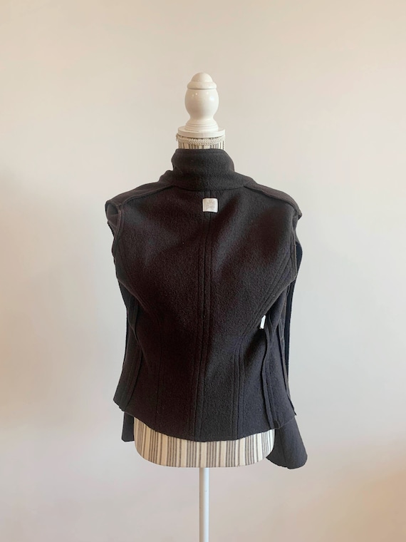 Plaid Tweed Sweater Blazer for Women Size XS, Vin… - image 8